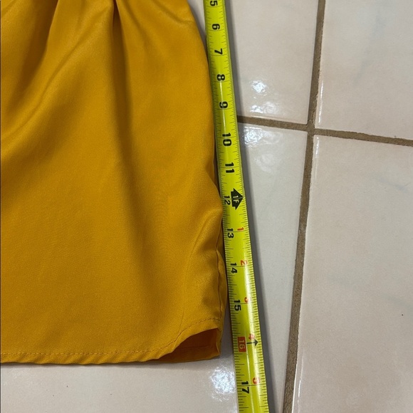 Xhilaration Mustard Babydoll Top. Small - Picture 8 of 11